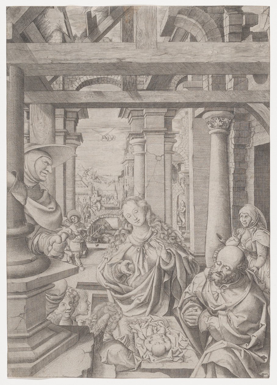 The Adoration of the Shepherds by Frans Crabbe van Espleghem