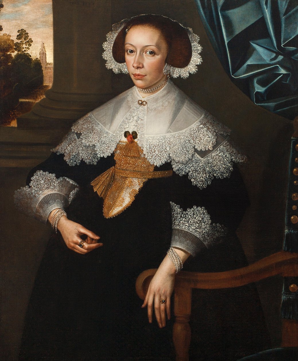 Portrait of Florence-Marguerite de Renesse-Warfusée, Countess of Grimbergen by Frans Denys