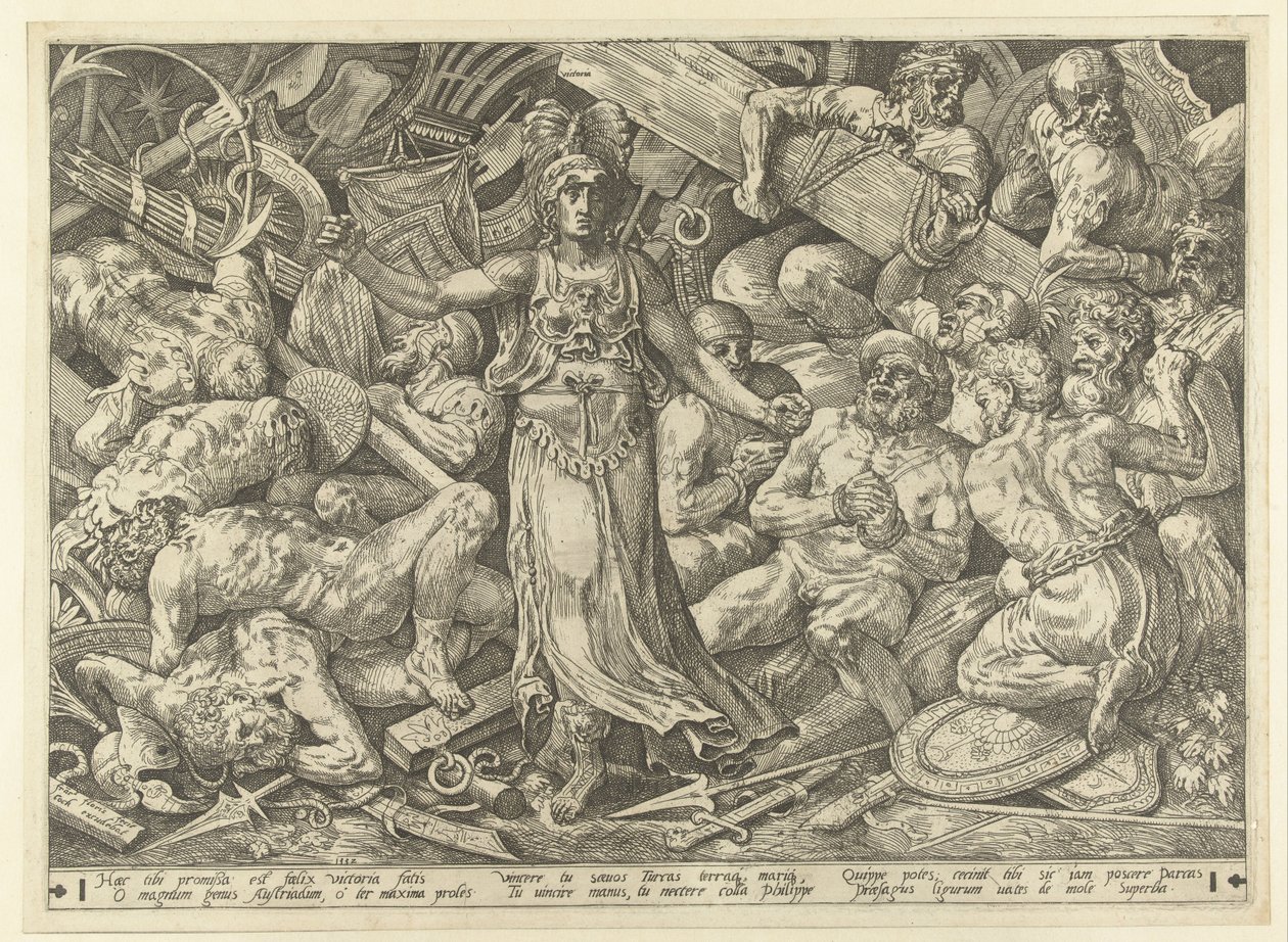 Victoria Surrounded by Prisoners and Trophies by Frans Floris (I)