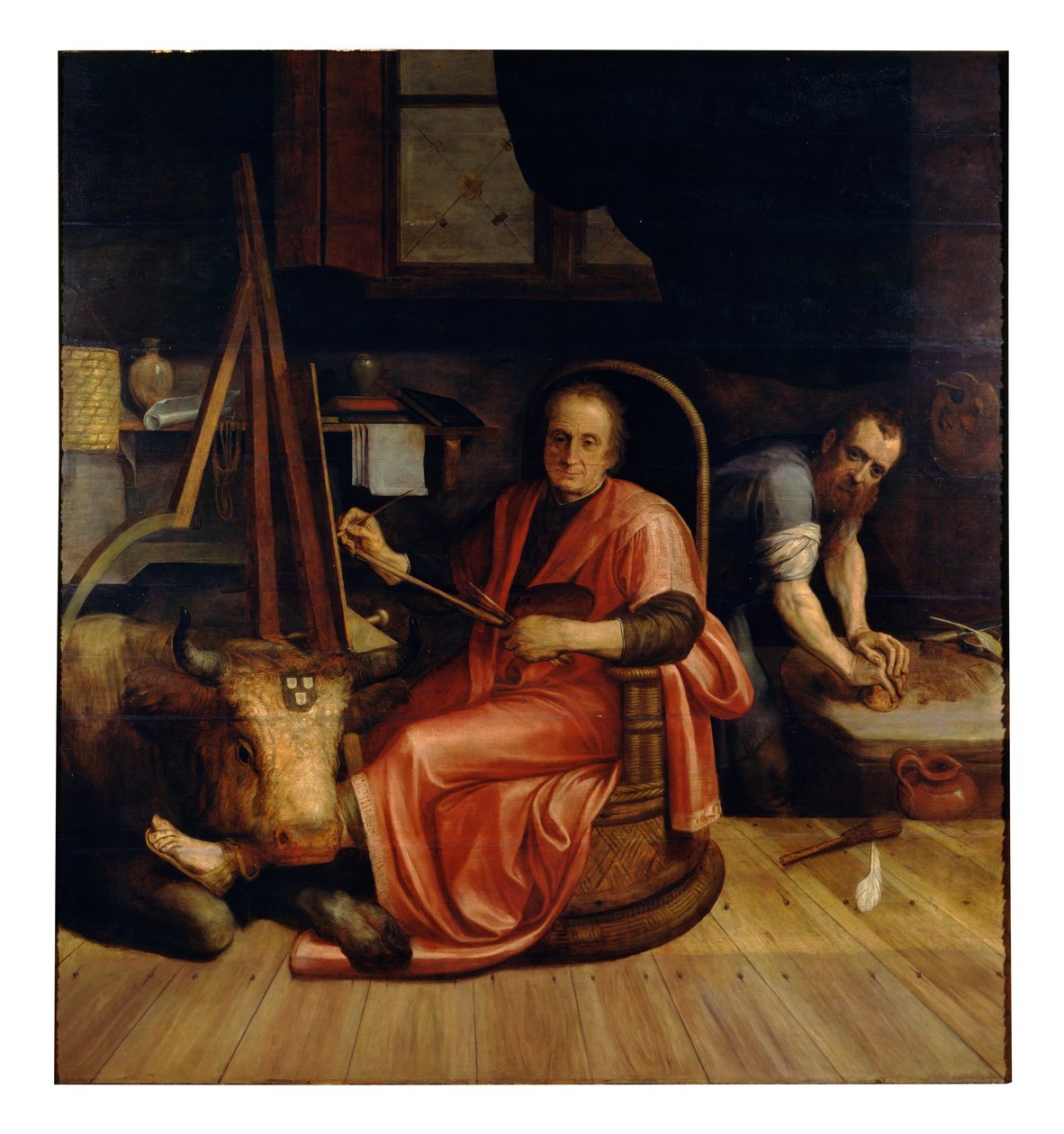 Saint Luke Painting the Madonna by Frans Floris