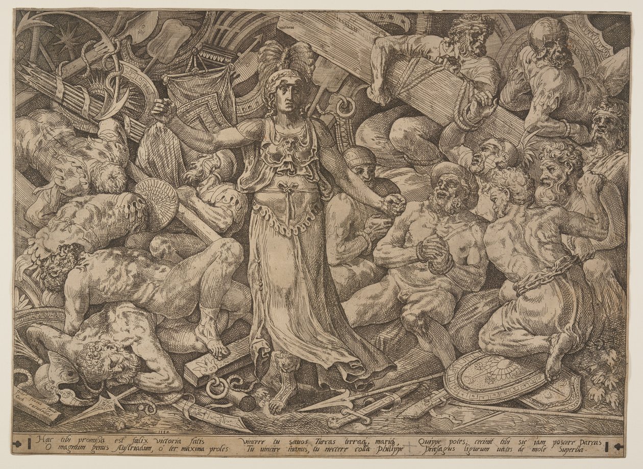 Victoria Surrounded by Prisoners and Trophies of War by Frans Floris I