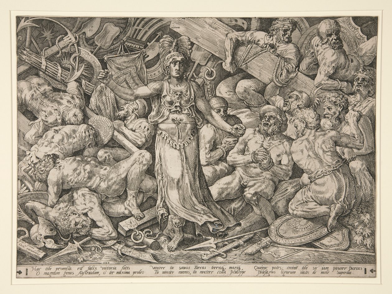 Victoria Surrounded by Prisoners and Trophies by Frans Floris the Elder