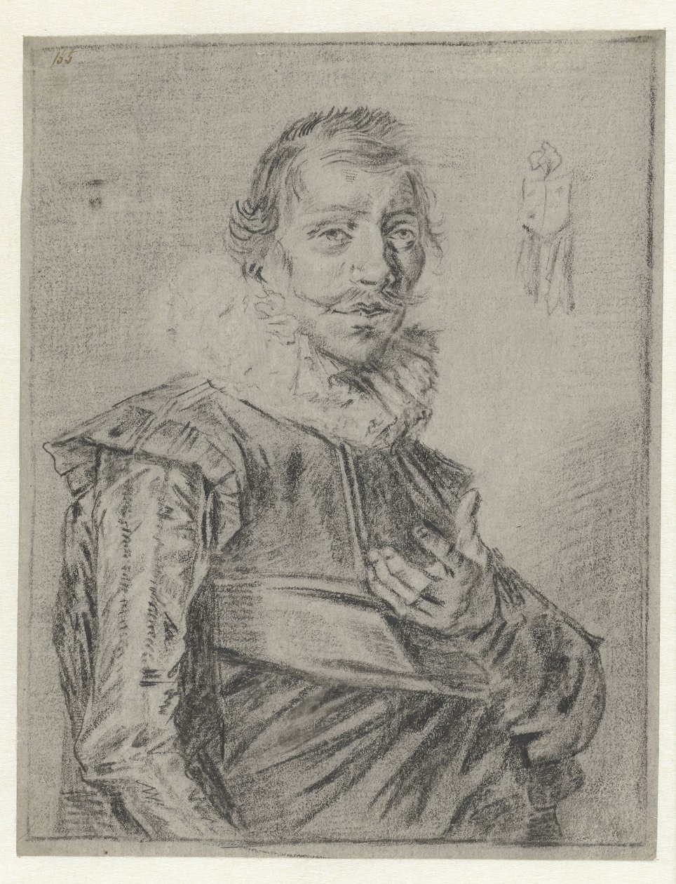 Portrait of a Young Man with Outstretched Hand by Frans Hals (manner of)
