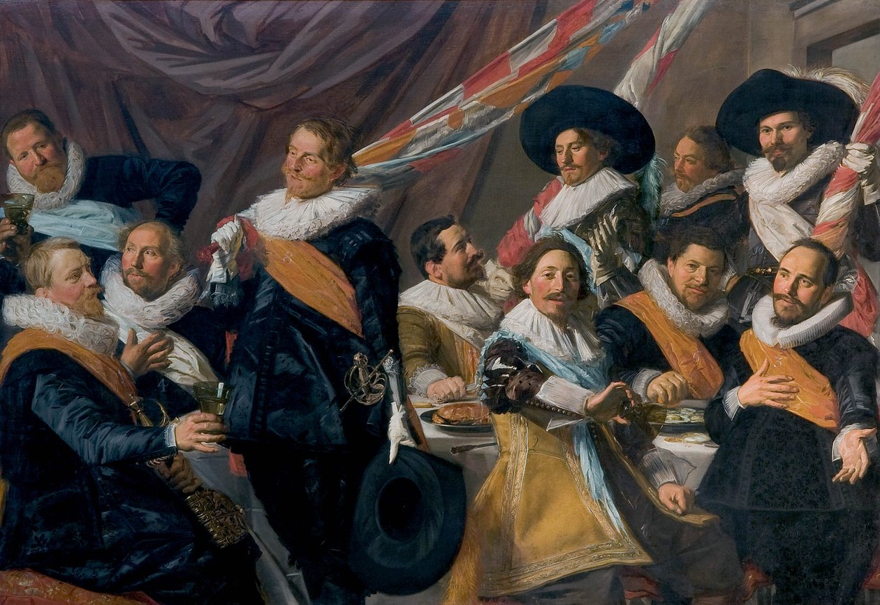 Banquet of the Officers of the St George Civic Guard by Frans Hals