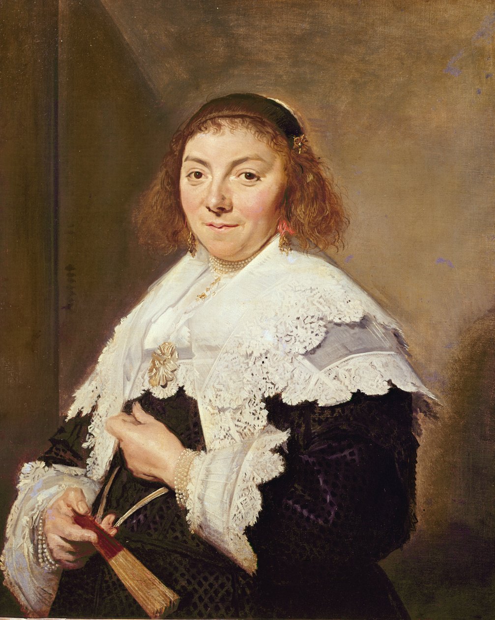 Maria Pietersdochter Olycann, Wife of Andries van der Horn by Frans Hals