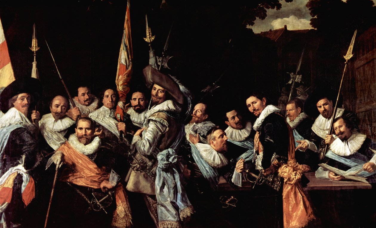 Meeting of the Officers and Sergeants of the Calivermen Civic Guard by Frans Hals