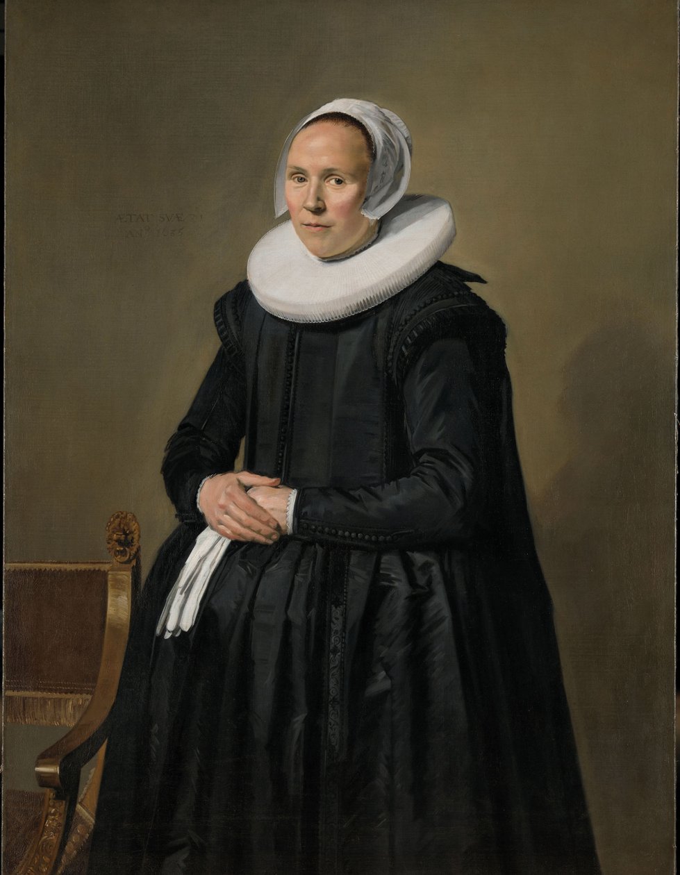 Portrait of Feyntje van Steenkiste by Frans Hals