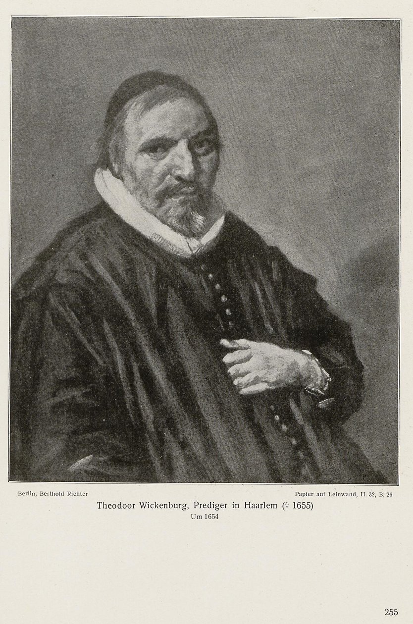 Portrait of Theodorus Wikenburg by Frans Hals
