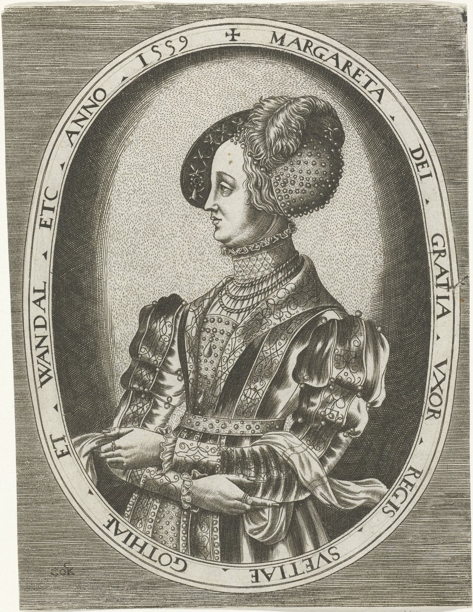 Portrait of Queen Margaret Leijonhufvud of Sweden by Frans Huys