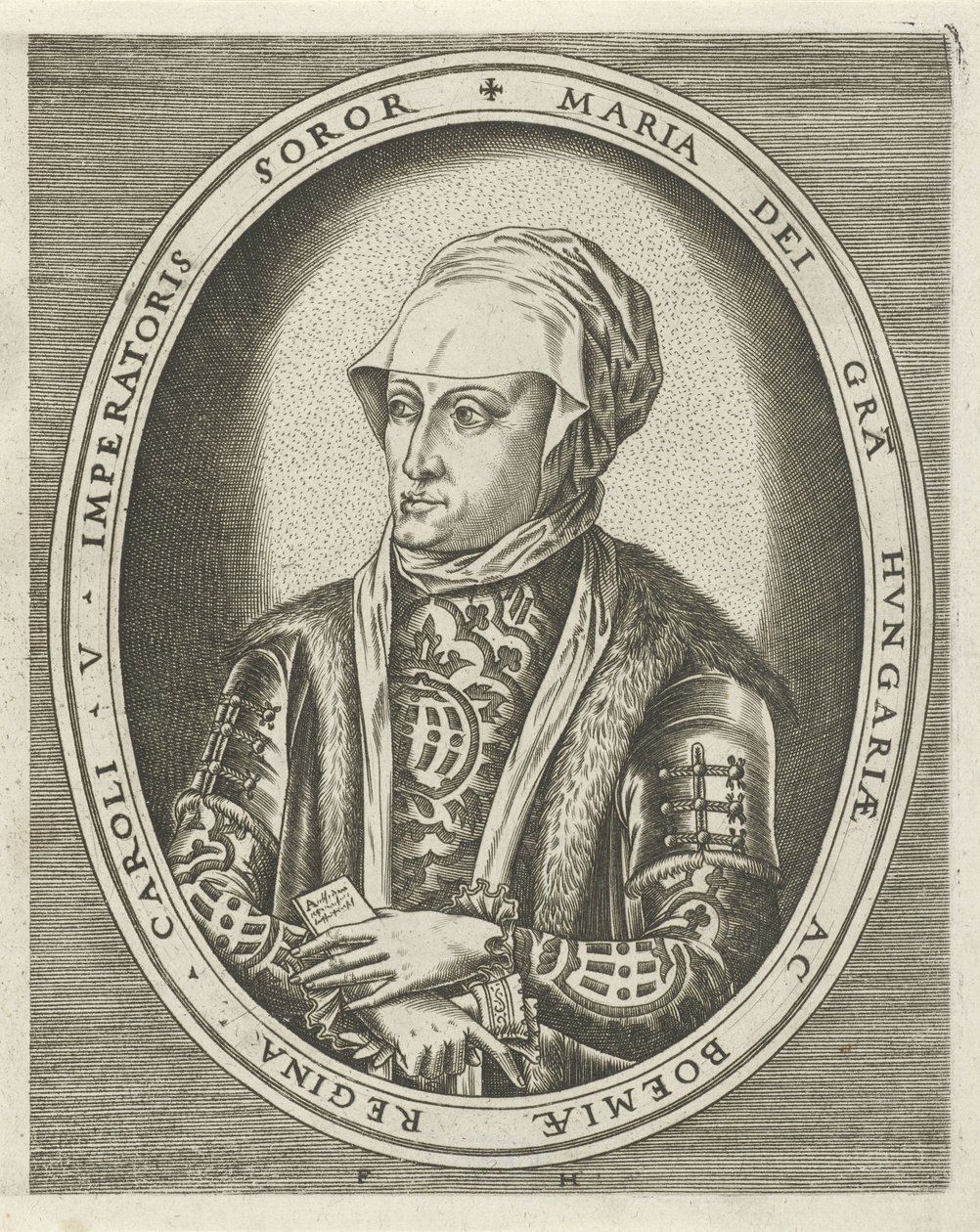 Portrait of Regent Maria of Hungary by Frans Huys