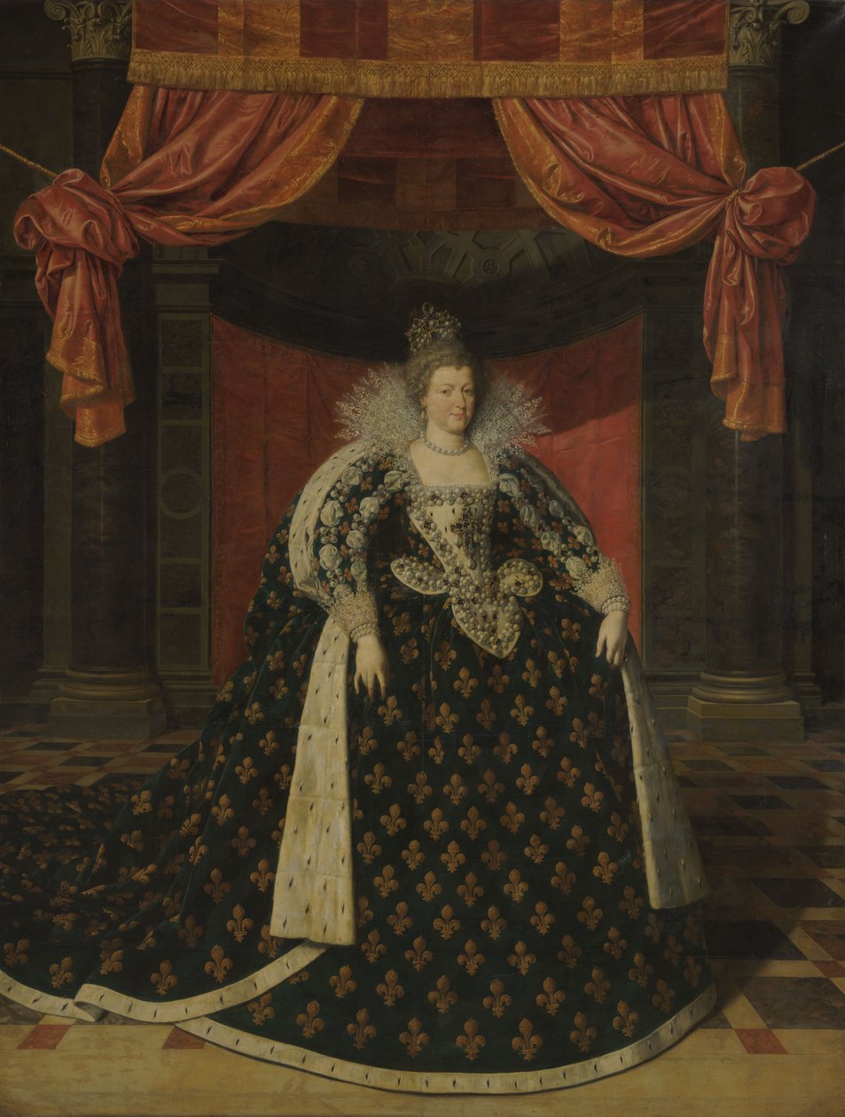 Portrait of Marie de Médicis, c.1610 by Frans II Pourbus