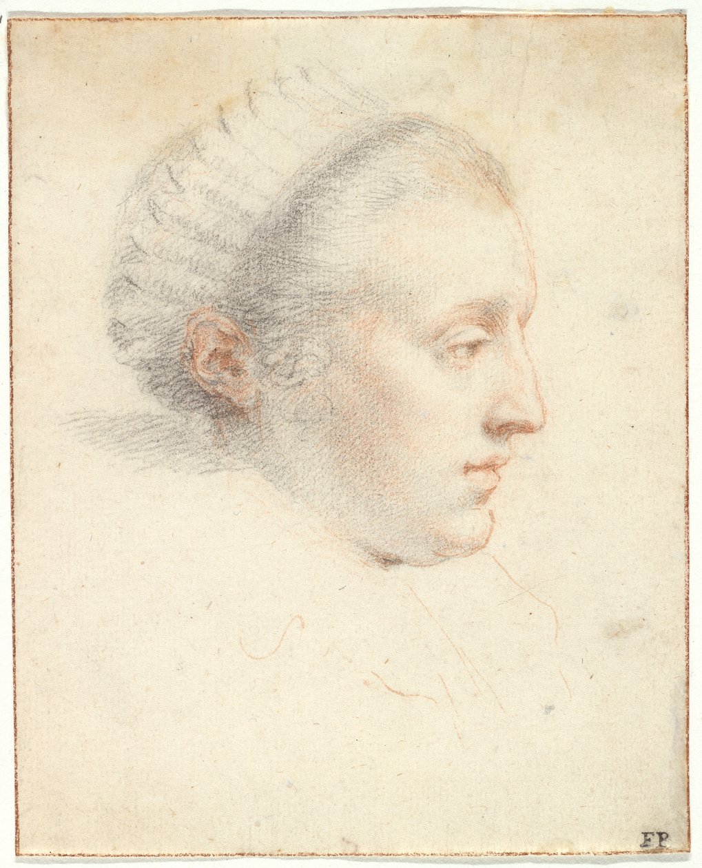 Profile Portrait of a Lady by Frans II Pourbus