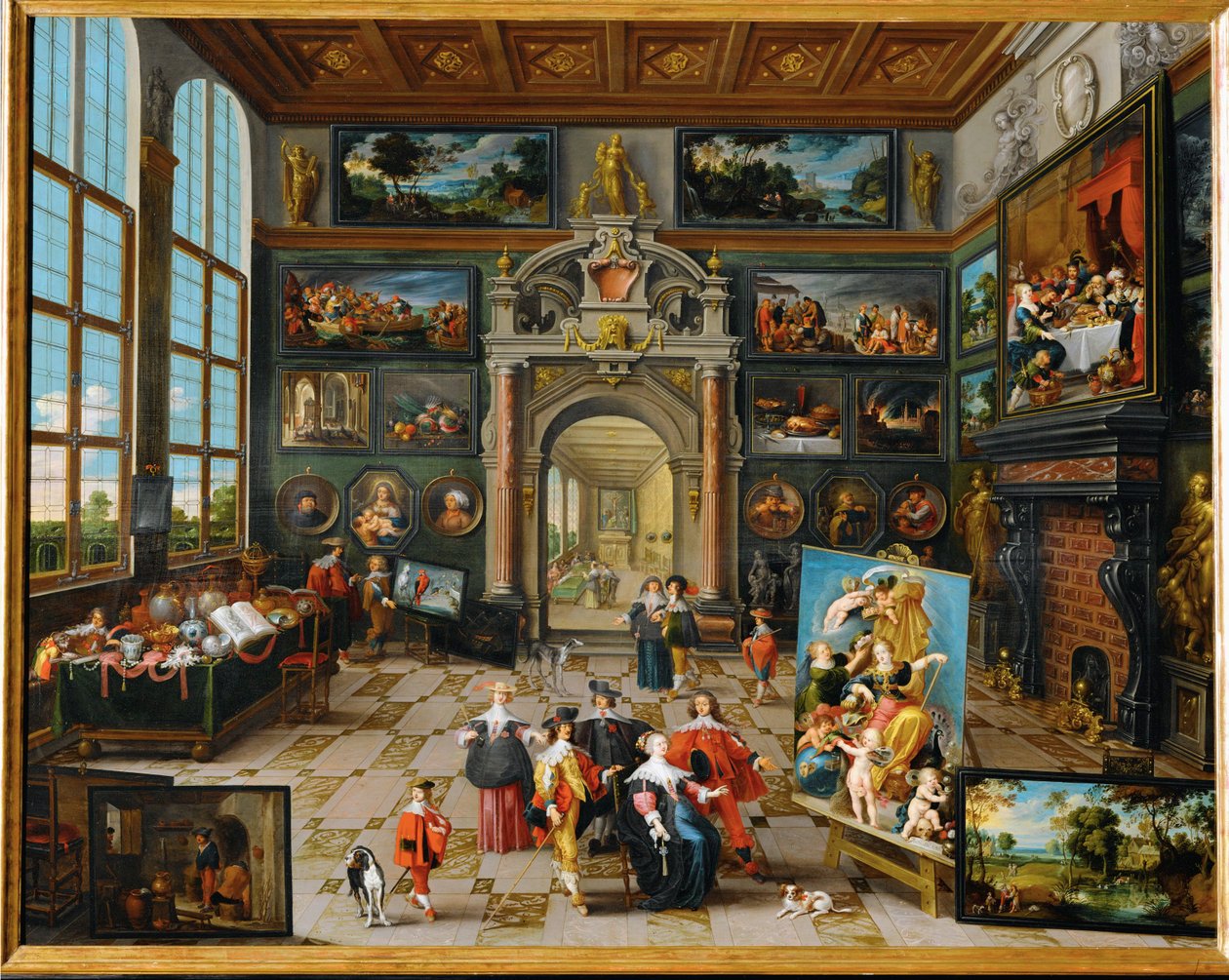 Gallery of a Collector by Frans II the Younger Francken