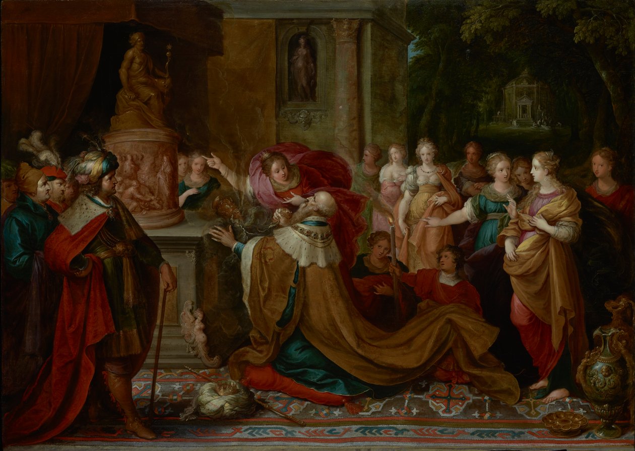 The Idolatry of Solomon by Frans II the Younger Francken
