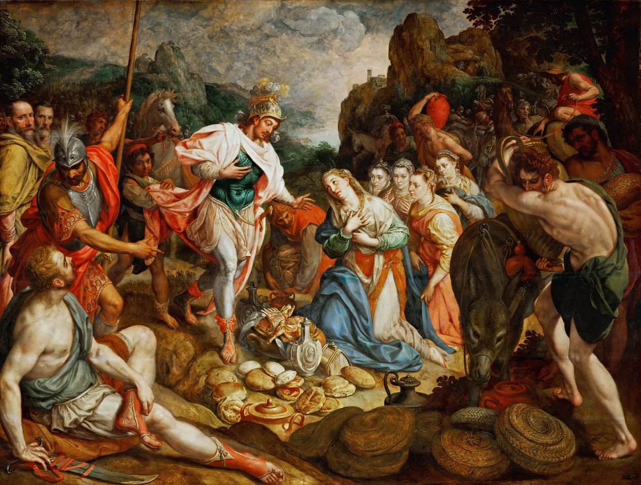 David and Abigail by Frans Pourbus the Elder by Frans I Pourbus
