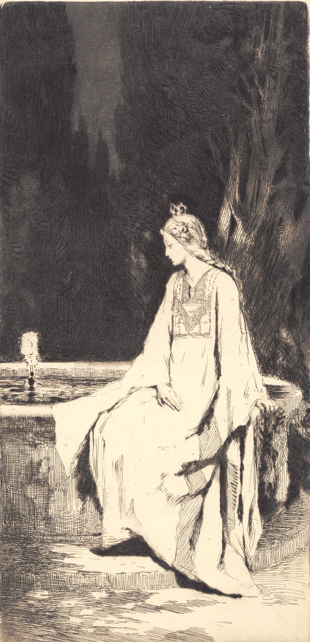 The Princess at the Fountain by Frans Schwartz