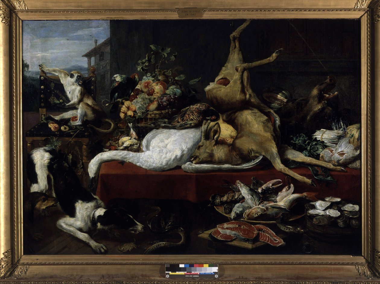 Still Life of Game, Fish, Fruit and Vegetables by Frans Snyders