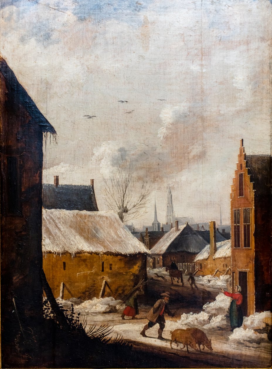A Village Under the Snow by Frans de Momper