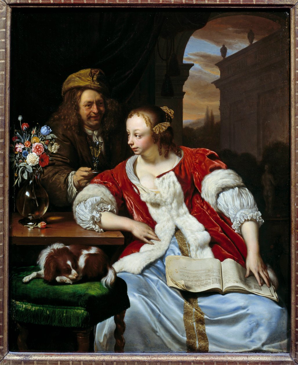 The Interrupted Song (Portraits of the Artist and His Wife) by Frans van Mieris
