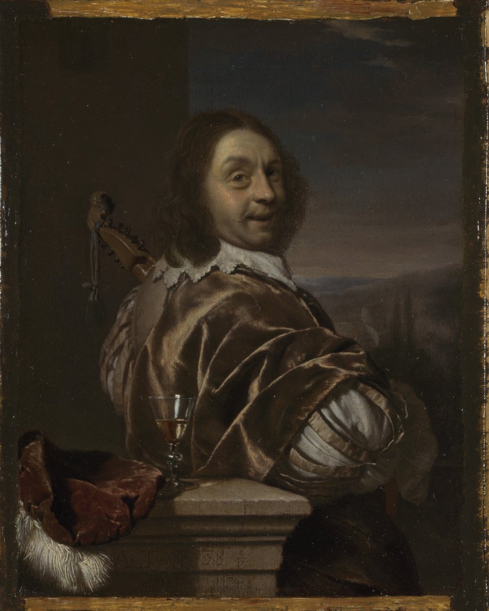 Self Portrait with a Cittern by Frans van Mieris the Elder