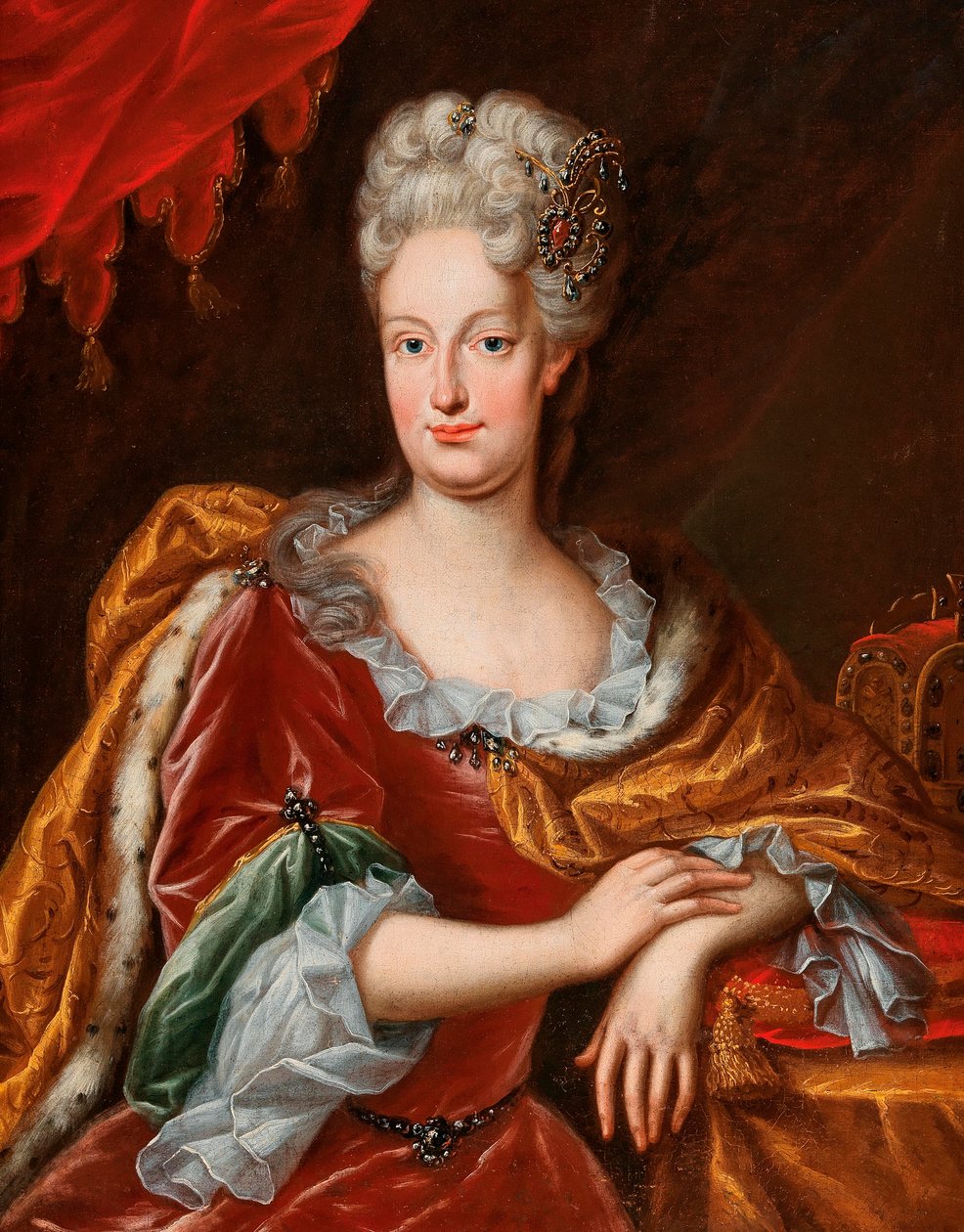 Portrait of the Empress Elisabeth Christine (1691–1750) by Frans van Stampart