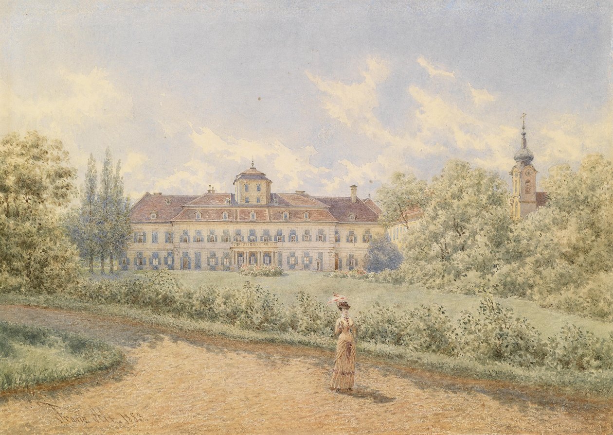 Blue Court Laxenburg by Franz Alt