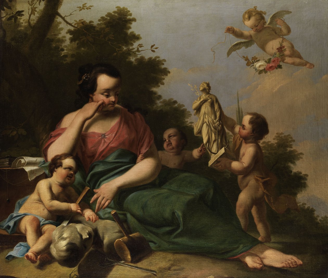 Allegory of Sculpture by Franz Anton Ermeltraut