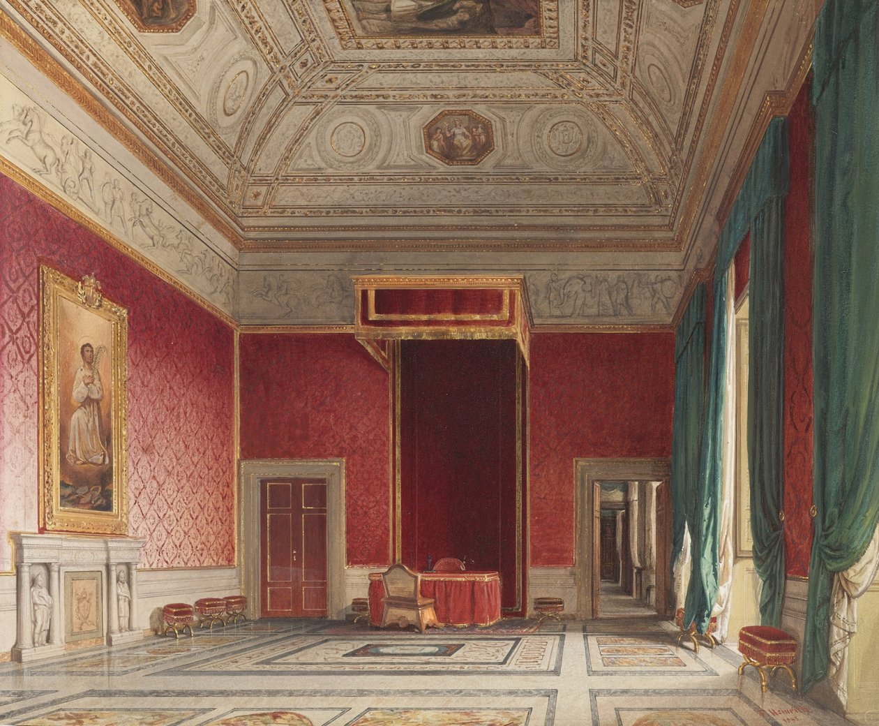Sala del Thorvaldsen, Rome by Franz Heinrich