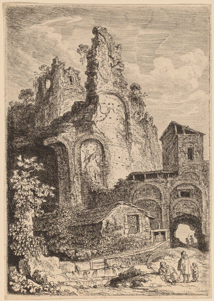 The Old Palace at Tivoli by Franz Edmund Weirotter