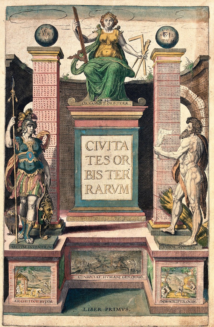 Frontispiece of the First Volume: Allegory of Geography by Franz Hogenberg