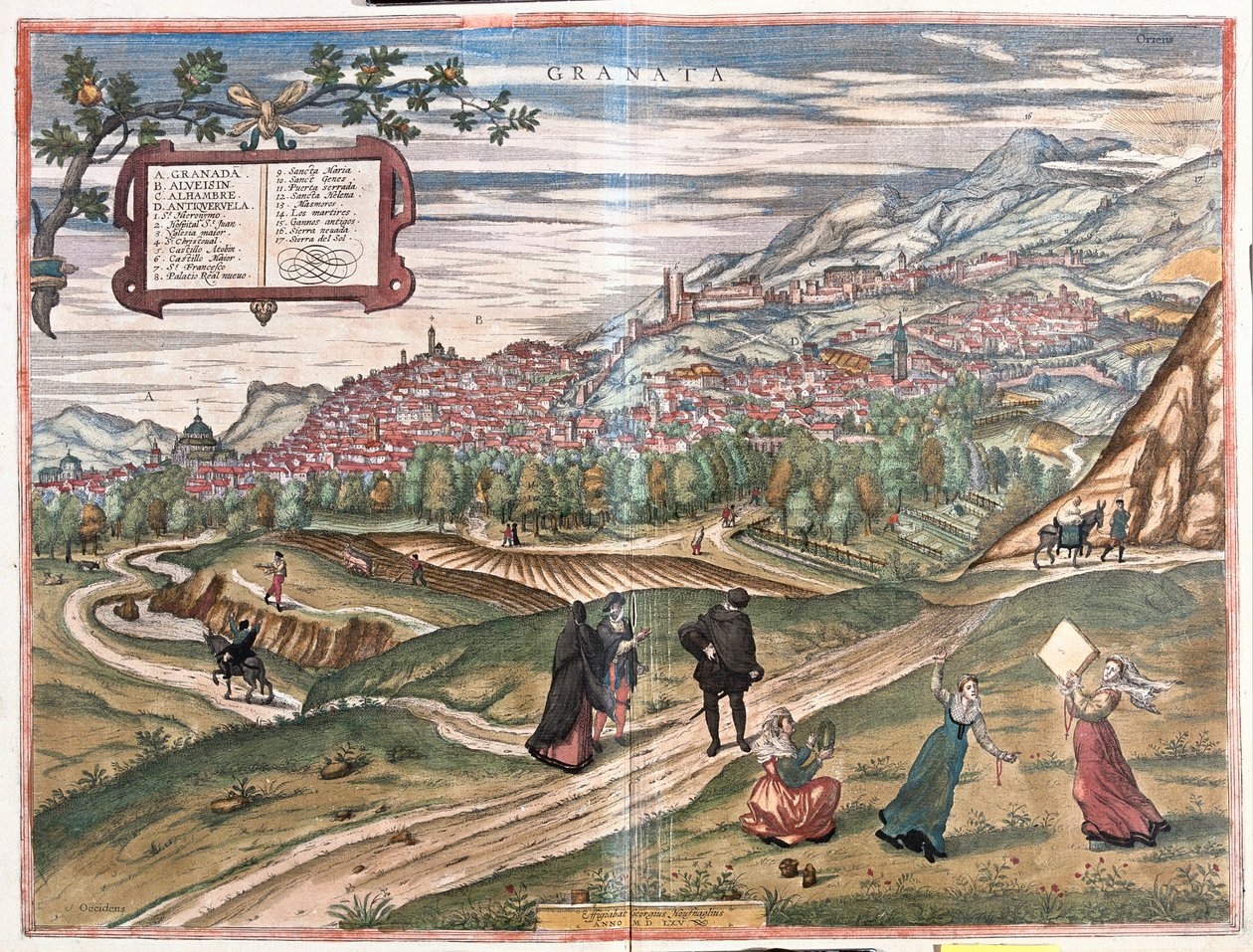 Granada, Spain by Franz Hogenberg