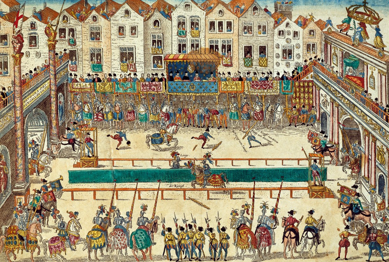 Henry II of France Mortally Wounded, June 30 by Franz Hogenberg