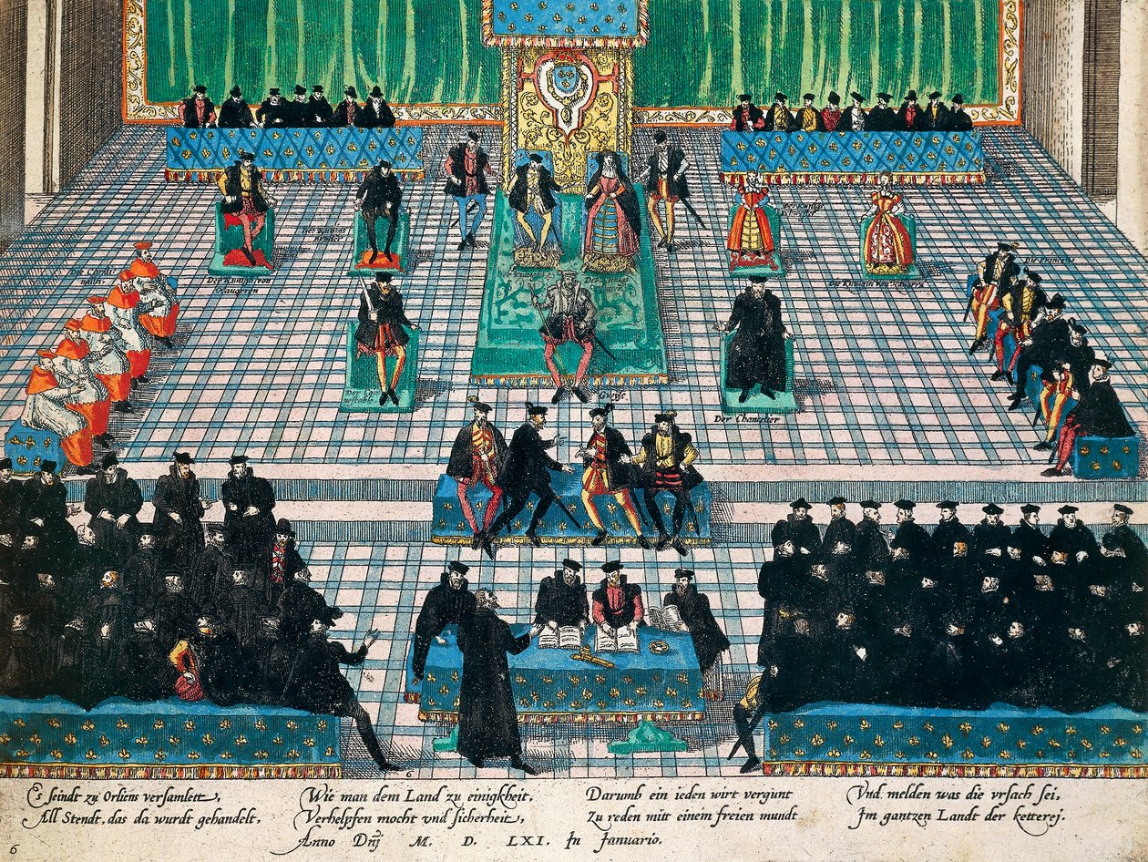 Session of States-General at Orleans, January 1561 by Franz Hogenberg