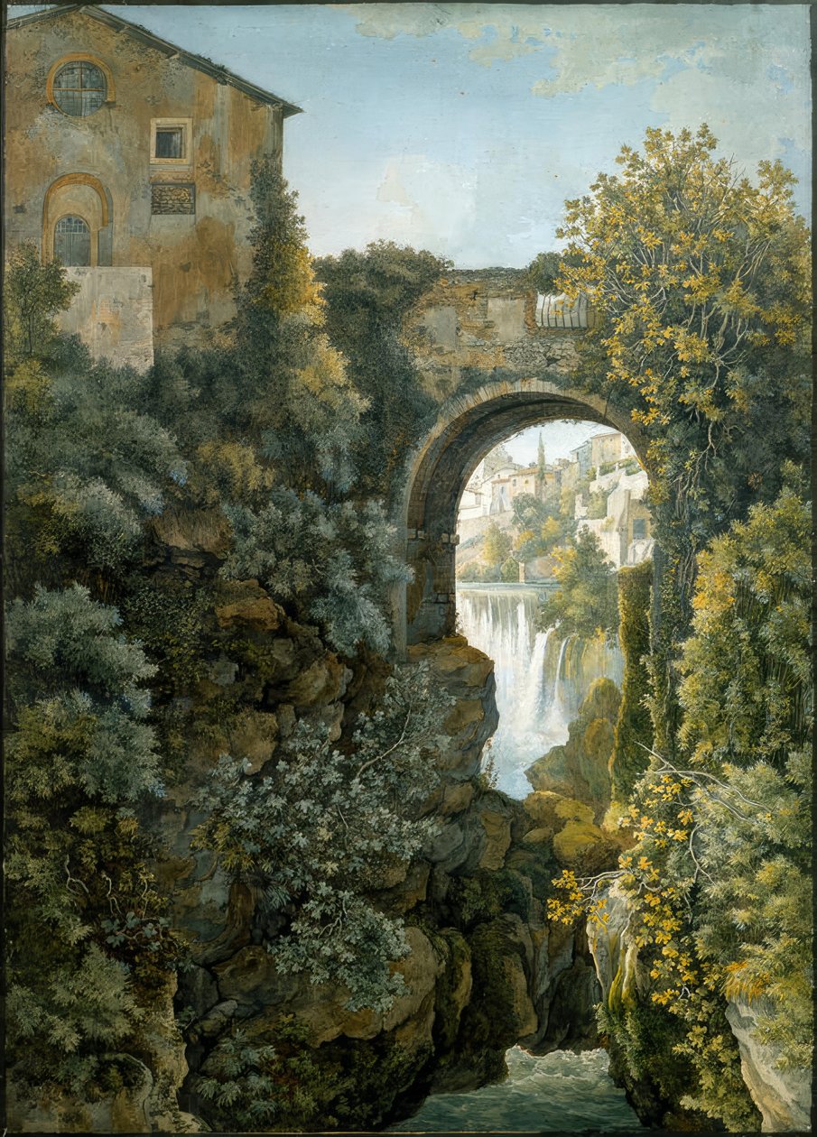 Tivoli, Water Games, or the Course of the Aniene at Tivoli by Franz Kaisermann