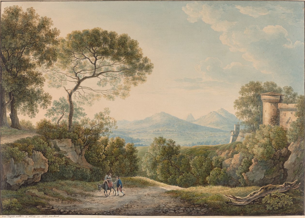 View from Tivoli across the Tiber Valley at Sunset by Franz Kaisermann