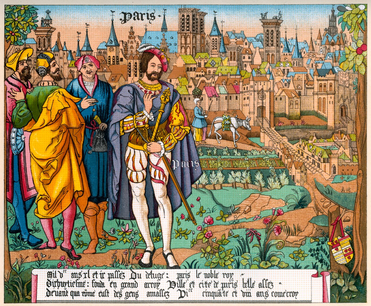 Paris, 15th Century, 1870 by Franz Kellerhoven