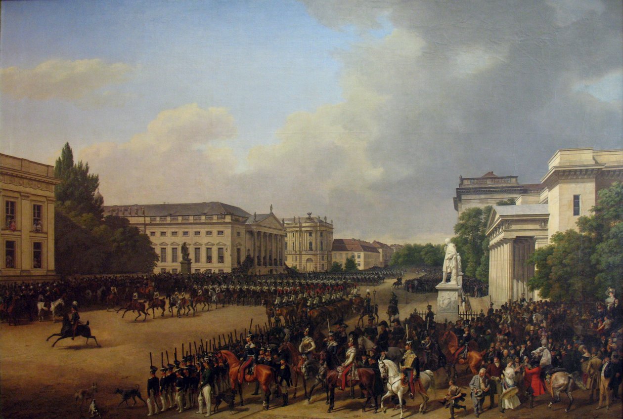 Parade on Opernplatz by Franz Krüger