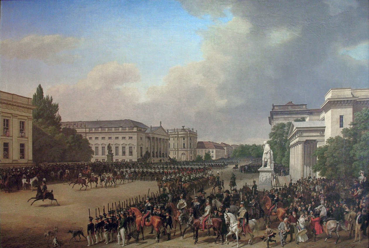 Parade on Opernplatz by Franz Krüger