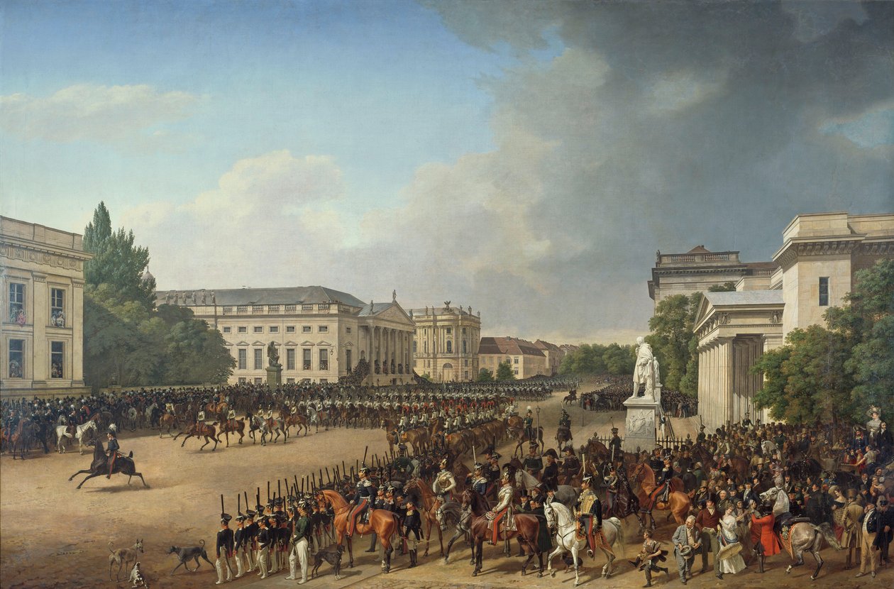 Parade on Opernplatz by Franz Krüger