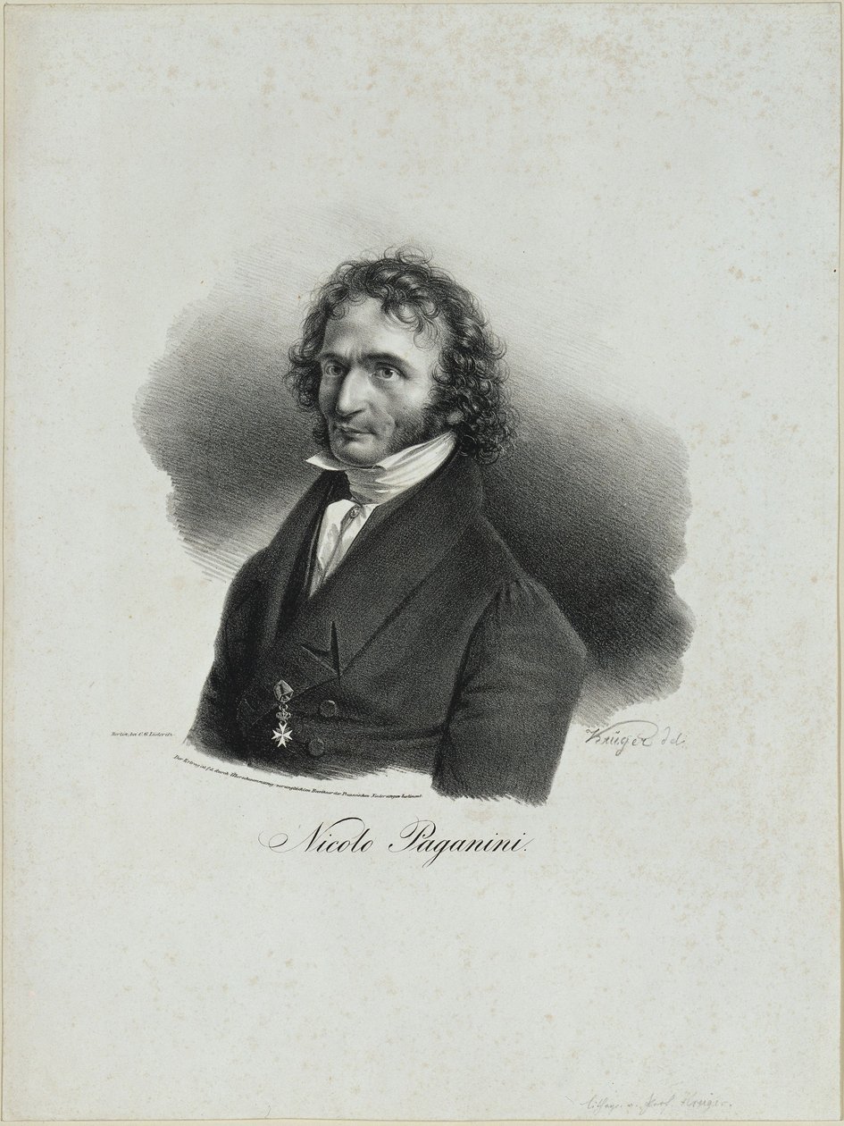 Niccolò Paganini by Franz Krüger