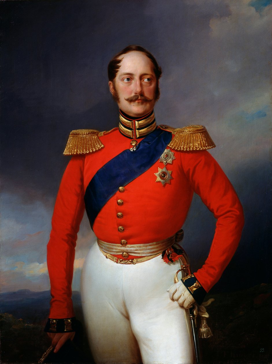 Portrait of Emperor Nicholas I, 1796-1855, 1847 by Franz Krüger