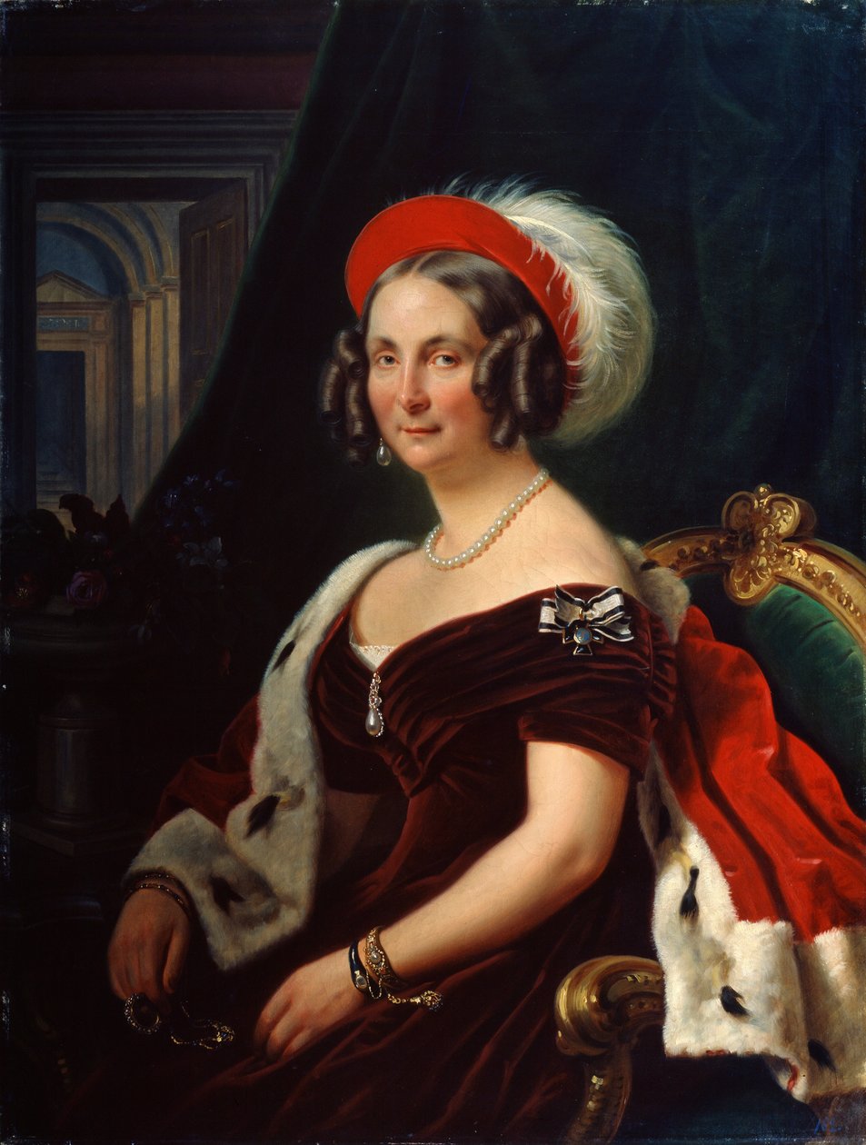 Portrait of Queen Frederica of Hanover, 1778-1841, 19th Century by Franz Krüger