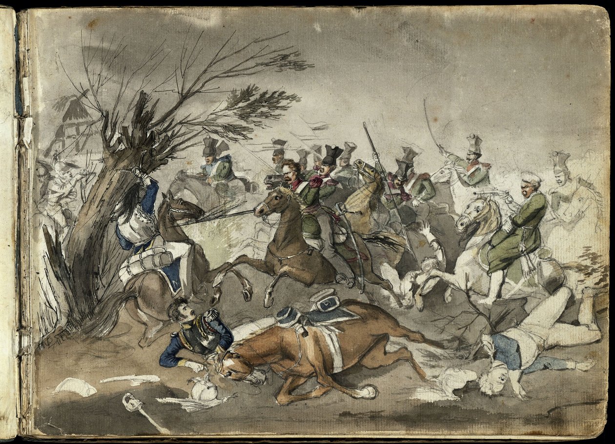 Battle Scene by Franz Krüger