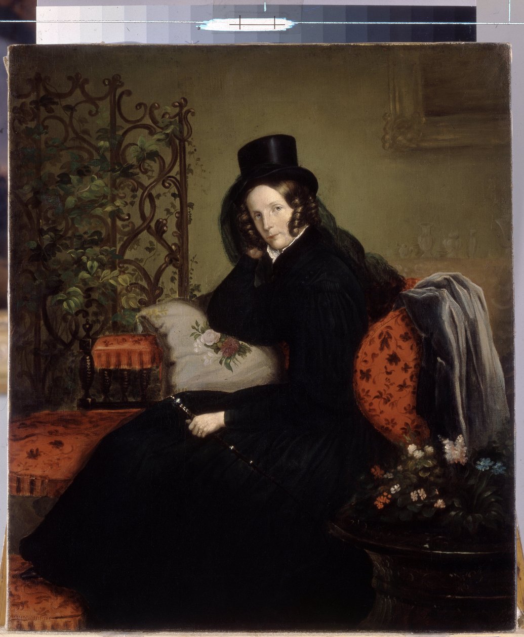 Portrait of Empress Alexandra Fedorovna (née Charlotte of Prussia) by Franz Krüger
