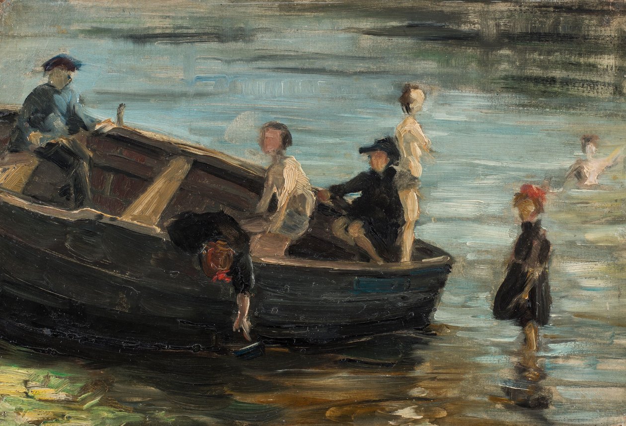 Children in a Boat by Franz Marc