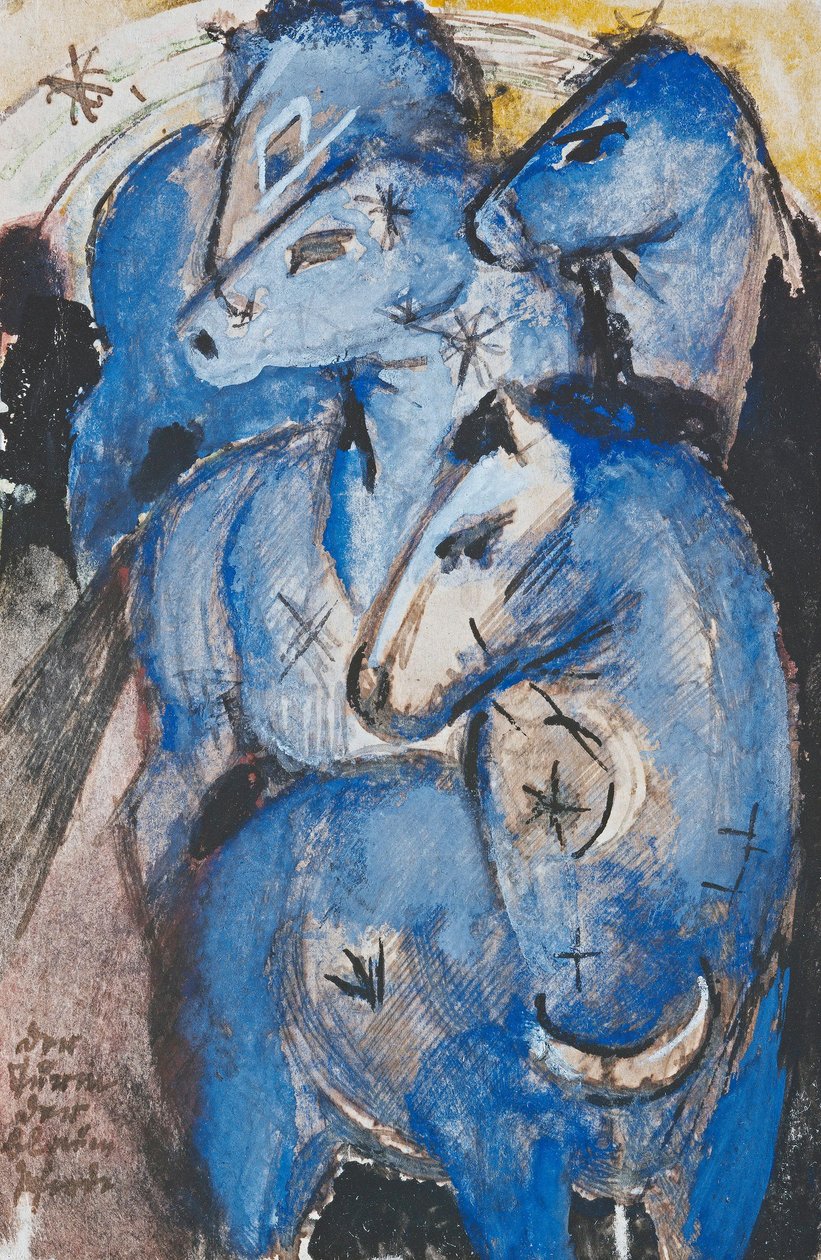 The Tower of Blue Horses by Franz Marc