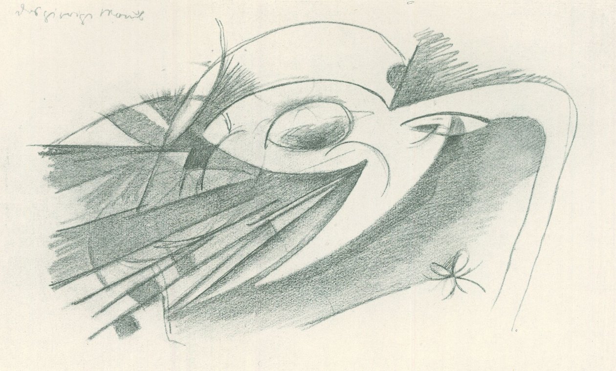 The Greedy Moon by Franz Marc
