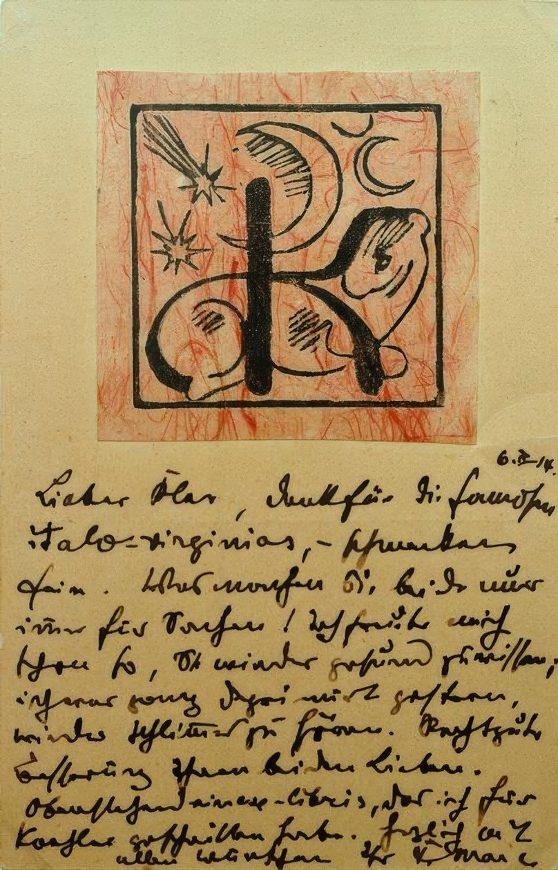 Ex Libris Bernhard Koehler by Franz Marc
