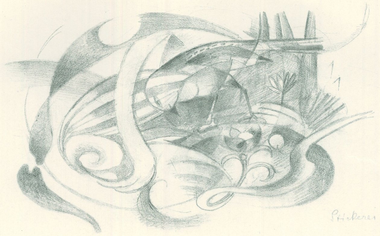 Franz Marc - Sketchbook from the Field - Page 29 by Franz Marc