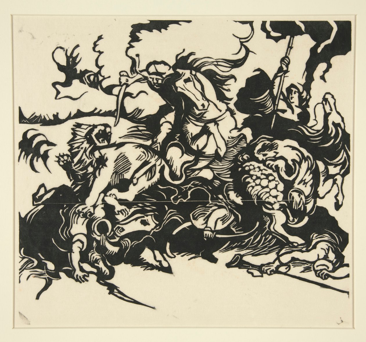 Lion Hunt by Franz Marc